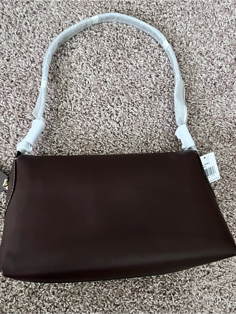 Coach Two-Tone Shoulder Bag in Brown and White